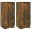 vidaXL Sideboards 2 Stk. R&auml;uchereiche 30x30x70 cm Holzwerkstoff