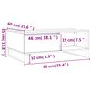 vidaXL Couchtisch Betongrau 90x60x35 cm Holzwerkstoff