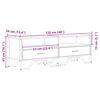 vidaXL TV-Schrank Braun Eichen-Optik 122x34x41 cm Holzwerkstoff