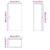 vidaXL K&uuml;chenschrank Lucca Wei&szlig; 50 x 31 x 100 cm Holzwerkstoff