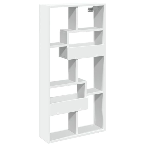 vidaXL Wandschrank Wei&szlig; 50x15x100 cm Holzwerkstoff