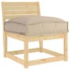 vidaXL Kissen Taupe 60 x 40 x 8 cm Oxford-Stoff