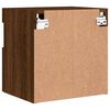 vidaXL TV-Wandschrank mit LED-Leuchten Braun Eichen-Optik 40x30x40 cm