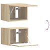 vidaXL Wandmontiert 6 pcs Sonoma-Eiche