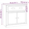 vidaXL Sideboards 2 Stk. Hochglanz-Wei&szlig; Holzwerkstoff