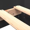 vidaXL Bettgestell Schwarz 90x200 cm Holzwerkstoff