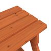 vidaXL Picknicktisch f&uuml;r 4 Kinder mit Sonnenschirm Massivholz Tanne