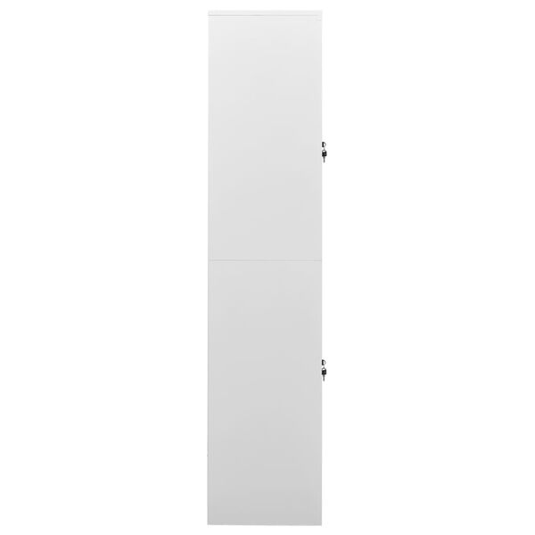 vidaXL B&uuml;roschrank Hellgrau 90x40x180 cm Stahl