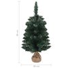 vidaXL K&uuml;nstlicher Weihnachtsbaum mit St&auml;nder Gr&uuml;n 90 cm PVC