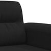 vidaXL 2-Sitzer-Sofa Schwarz 120 cm Mikrofasergewebe