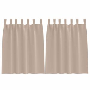vidaXL Verdunkelungs-Vorh&auml;nge mit Ringen 2 stk. Taupe 140 x 140 cm