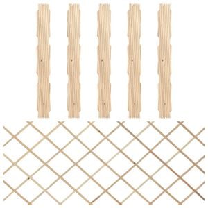 vidaXL Rankz&auml;une 5 Stk. Massivholz Tanne 180x80 cm