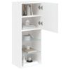 vidaXL TV-Schrank mit LED-Leuchten Wei&szlig; 40,5x30x102 cm
