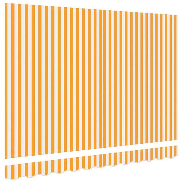 vidaXL Markisen-Ersatzstoff Gelb und wei&szlig; 250 x 200 cm Segeltuch