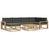 vidaXL Outdoor-Sofagarnitur 7 stk. Wei&szlig; und Anthrazit