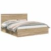 vidaXL Bettrahmen Sonoma 200 x 200 cm Massives Kiefernholz
