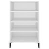 vidaXL Sideboard Hochglanz-Wei&szlig; 57x35x90 cm Holzwerkstoff