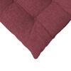 vidaXL Sitzkissen 4 pcs Weinrot 40 x 40 x 6 cm Stoff