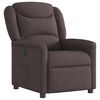 vidaXL Relaxsessel Elektrisch Dunkelbraun Stoff