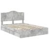 vidaXL Aufbewahrungsbett Beton Grau 150 x 200 cm Holzwerkstoff