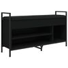vidaXL Schuhbank Schwarz 105,5x32x57,5 cm Holzwerkstoff