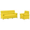 vidaXL Sofa Set 2 stk. Helles Gelb Stoff