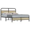vidaXL Bettgestell ohne Matratze 120x190 cm Sonoma-Eiche Holzwerkstoff
