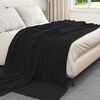 vidaXL Wohndecken 6 pcs Schwarz 240 x 270 cm Fleece
