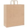vidaXL Papiertragetaschen 50 Stk. mit Henkeln Braun 45x17x48 cm