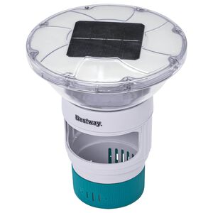 Bestway Schwebende Solarleuchte Wei&szlig; &Oslash; 7,6 cm PC und ABS