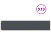 vidaXL Rasenkanten 10 Stk. Anthrazit 20x103 cm Kaltgewalzter Stahl