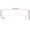 vidaXL LED Kopfteil Dunkelblau 200x5x78/88 cm Samt