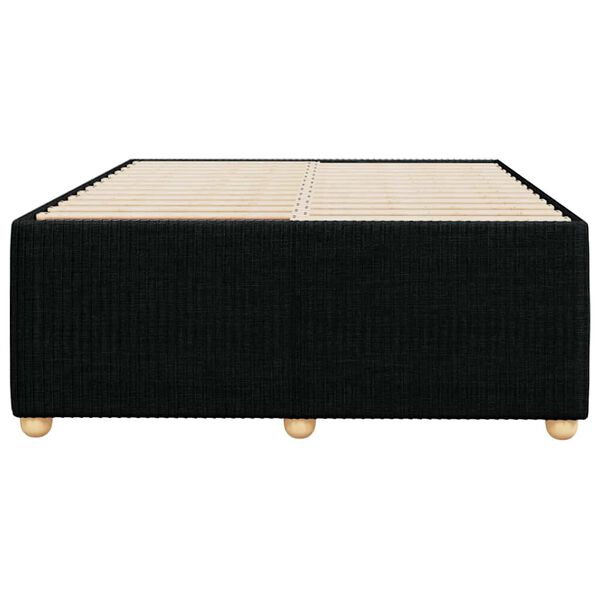 vidaXL Bettgestell ohne Matratze Schwarz 120x200 cm Stoff