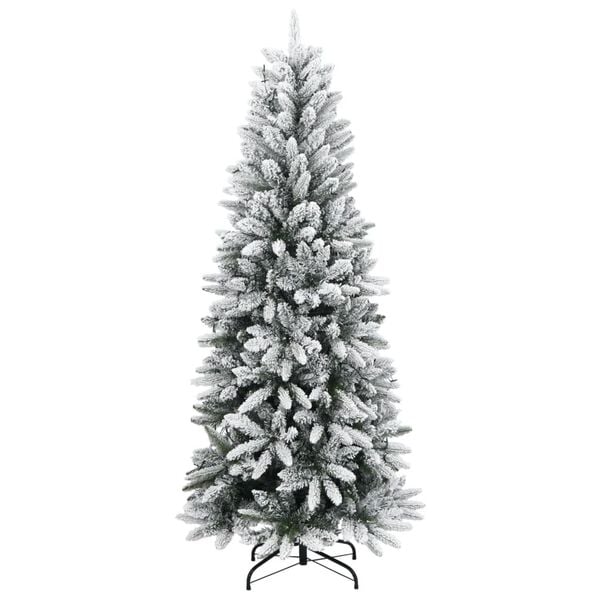 vidaXL Künstlicher Weihnachtsbaum mit Schnee 150 LEDs 150 cm