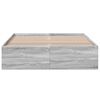 vidaXL Bettgestell Grau Sonoma 120x190 cm Holzwerkstoff