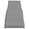 vidaXL Sonnenliegen 2 Stk. mit Auflagen Beige Poly Rattan