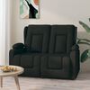 vidaXL 2-Sitzer Massagesessel mit Getr&auml;nkehalter Schwarz Stoff
