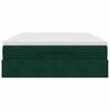 vidaXL Ottoman-Bett mit Matratze Dunkelgr&uuml;n 140x190 cm Samt