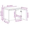 vidaXL Flurbank mit Kissen mit Speicher Artisan-Eiche 60 x 38 x 46 cm