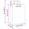 vidaXL Papiertragetaschen 50 Stk. mit Henkeln Braun 32x12x42 cm