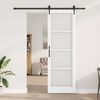 vidaXL Schiebet&uuml;r Wei&szlig; und Schwarz 78 x 232 cm