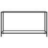 vidaXL Konsolentisch Transparent 140x35x75 cm Hartglas