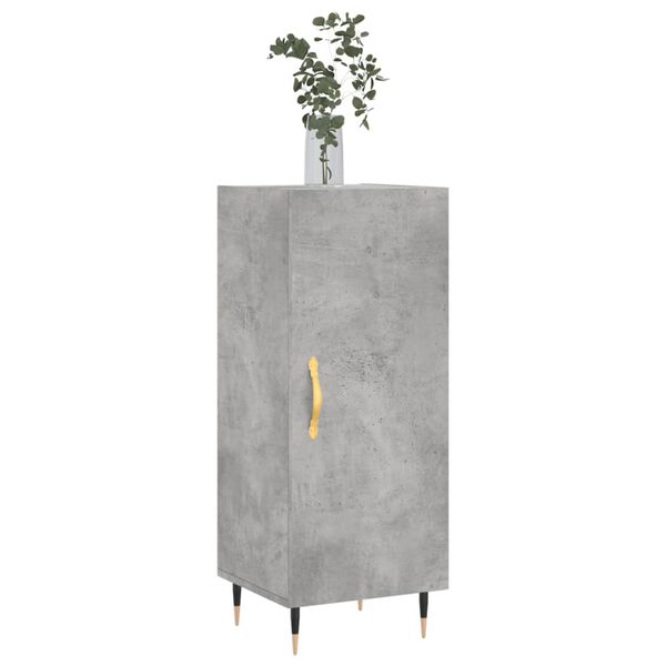 vidaXL Sideboard Betongrau 34,5x34x90 cm Holzwerkstoff