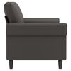 vidaXL 2-Sitzer-Sofa Grau 140 cm Kunstleder