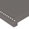 vidaXL Boxspringbett mit Matratze Grau 160x200 cm Kunstleder