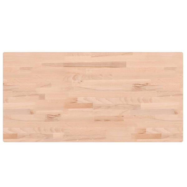 vidaXL Tischplatte 100x50x4 cm Rechteckig Massivholz Buche