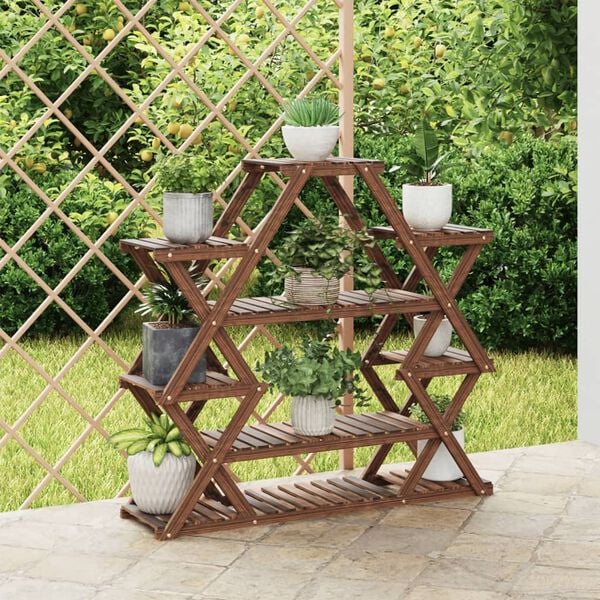 vidaXL Blumenst&auml;nder 110x25x105 cm Massivholz Tanne