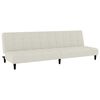 vidaXL Schlafsofa 2-Sitzer Creme Samt
