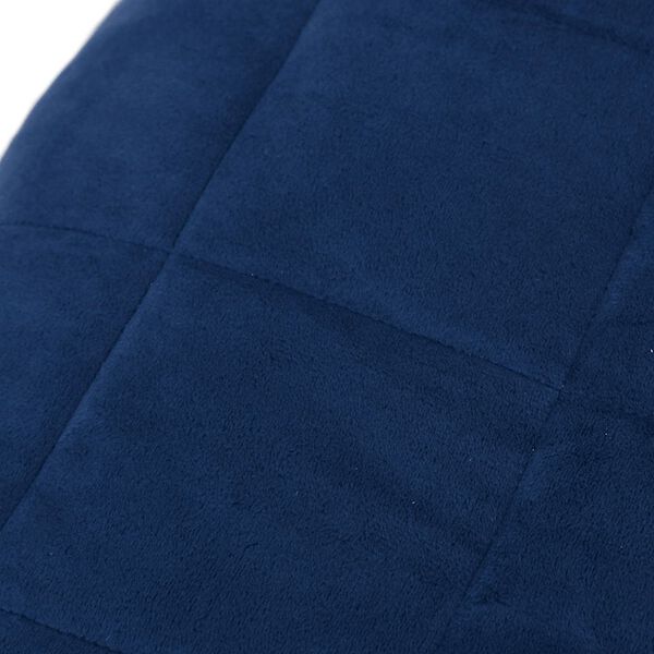 vidaXL Gewichtsdecke Blau 138x200 cm 6 kg Stoff