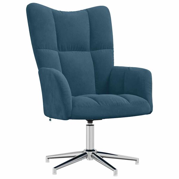 vidaXL Relaxsessel Blau Samt
